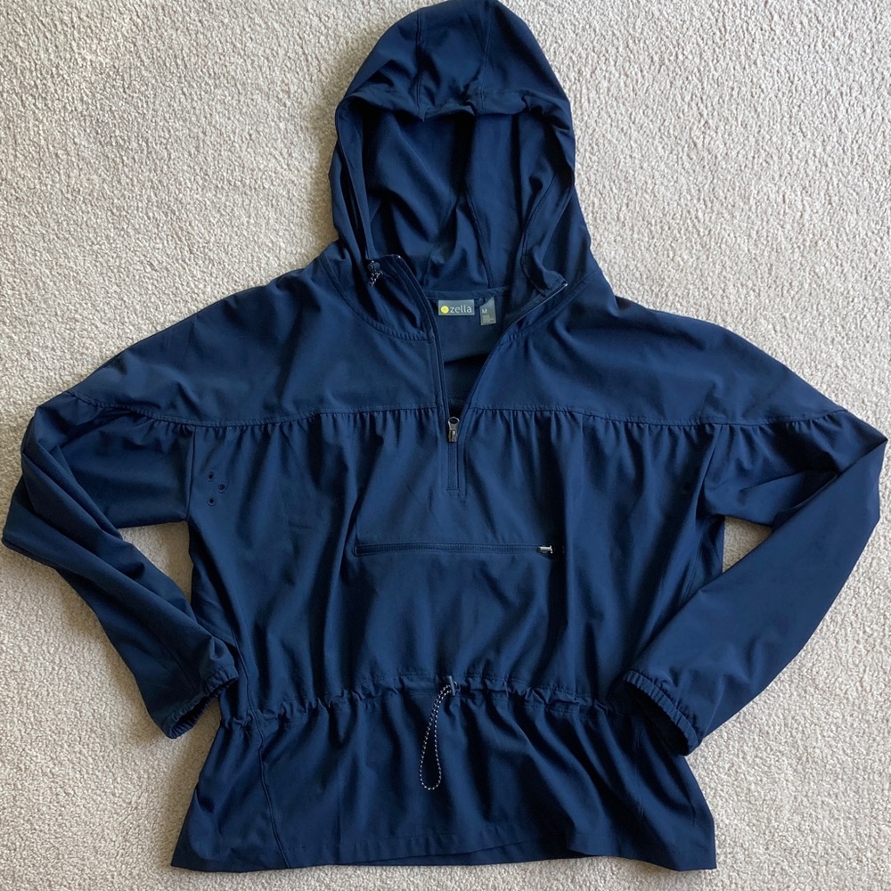 Zella Navy Lightweight Jacket with Hood